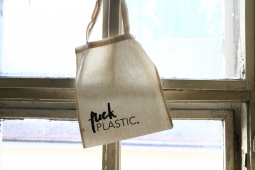 Eco cloth bag FUCK PLASTIC